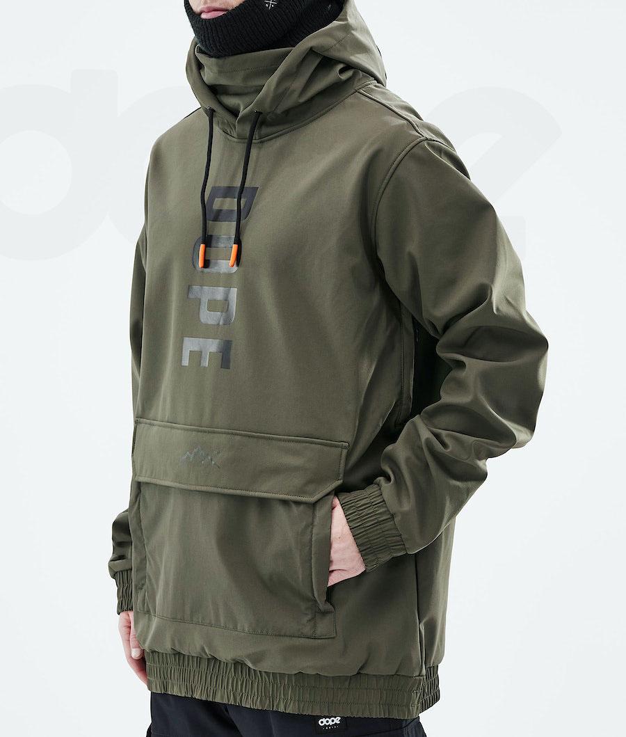 Olive / Green Men's Dope Wylie OG Ski Jackets | AUHK2951