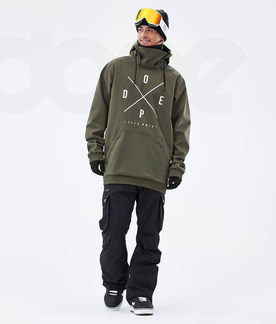 Olive / Green Men's Dope Yeti 2X-Up Snowboard Jackets | AUYU2846