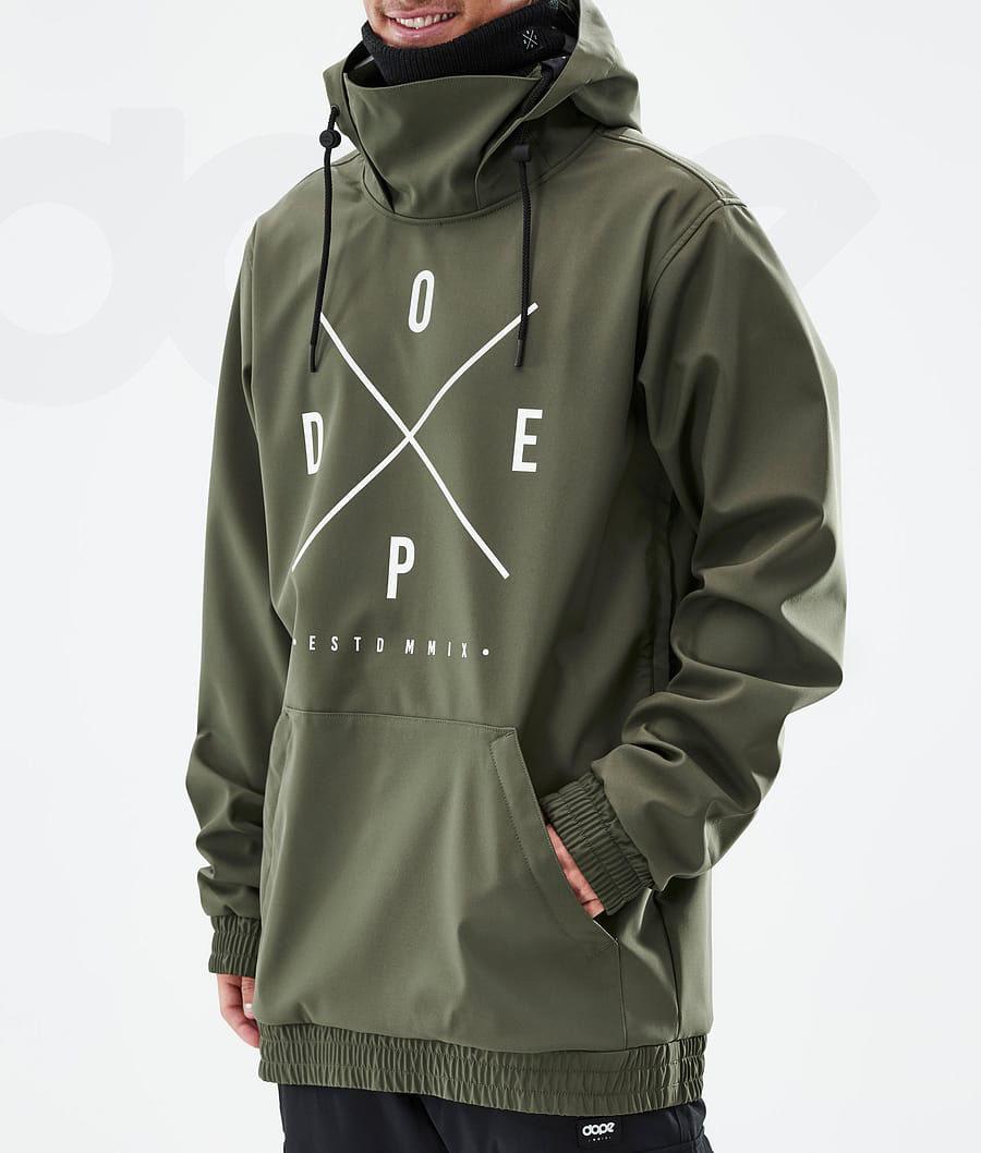 Olive / Green Men's Dope Yeti 2X-Up Snowboard Jackets | AUYU2846