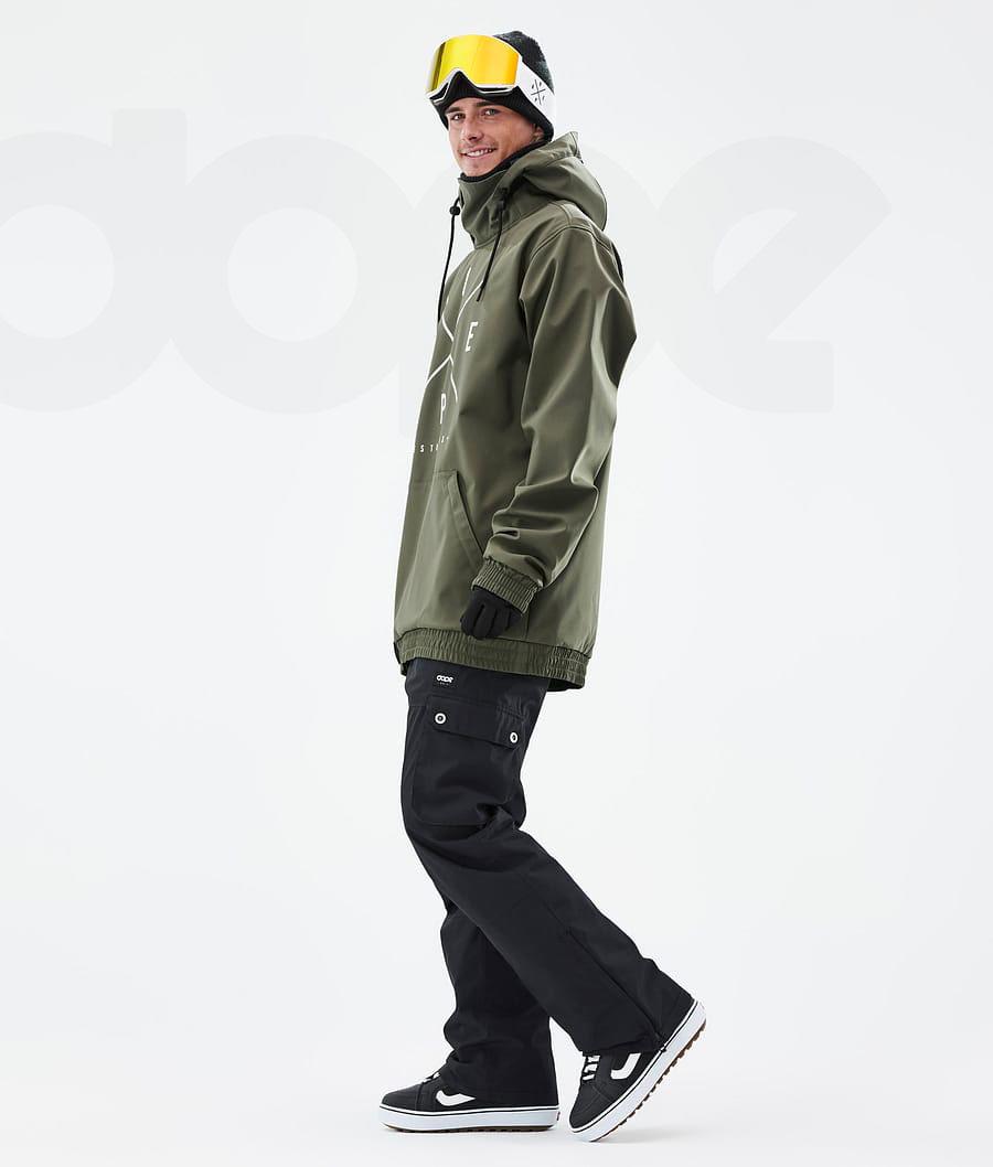 Olive / Green Men's Dope Yeti 2X-Up Snowboard Jackets | AUYU2846