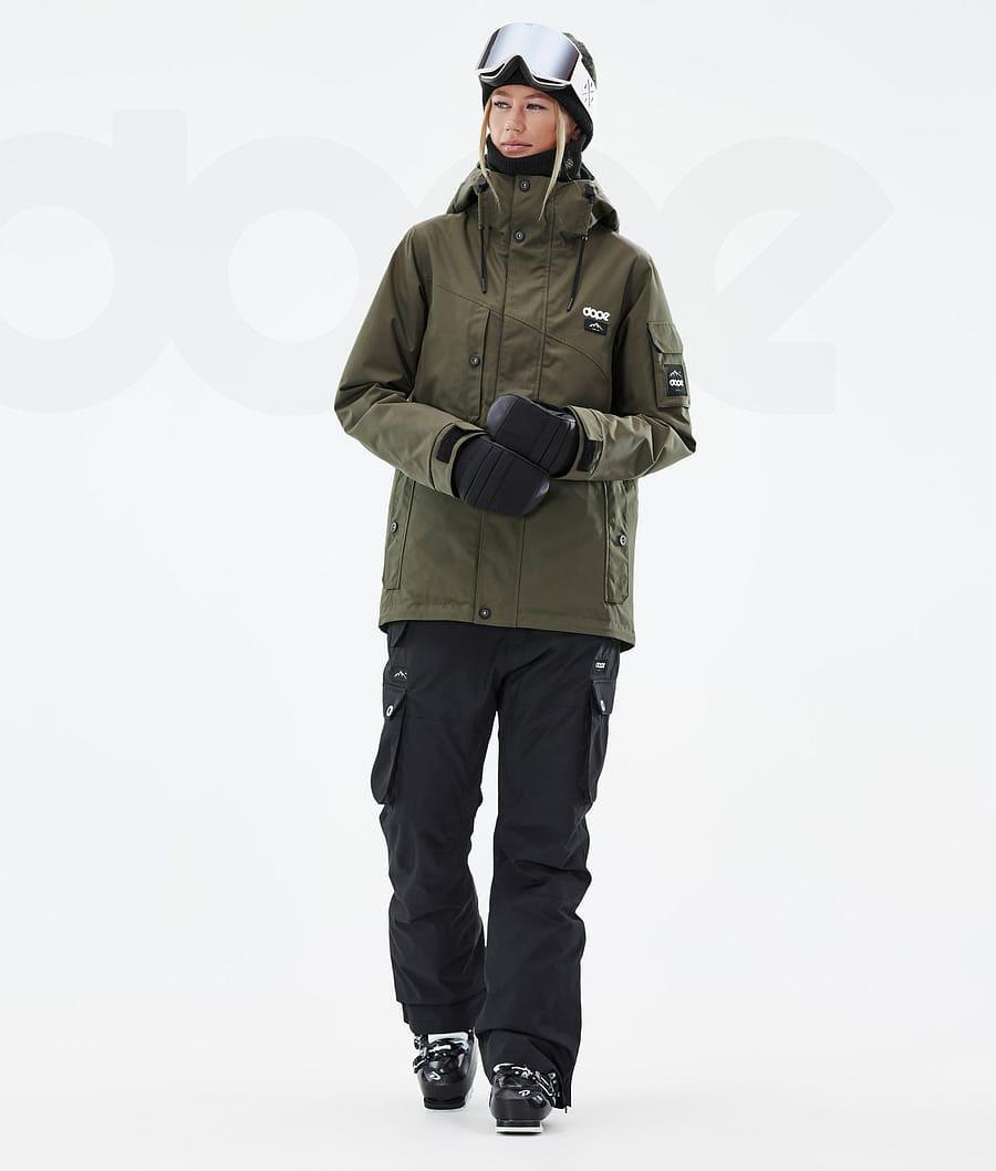 Olive / Green Women's Dope Adept W Ski Jackets | AUGL3561