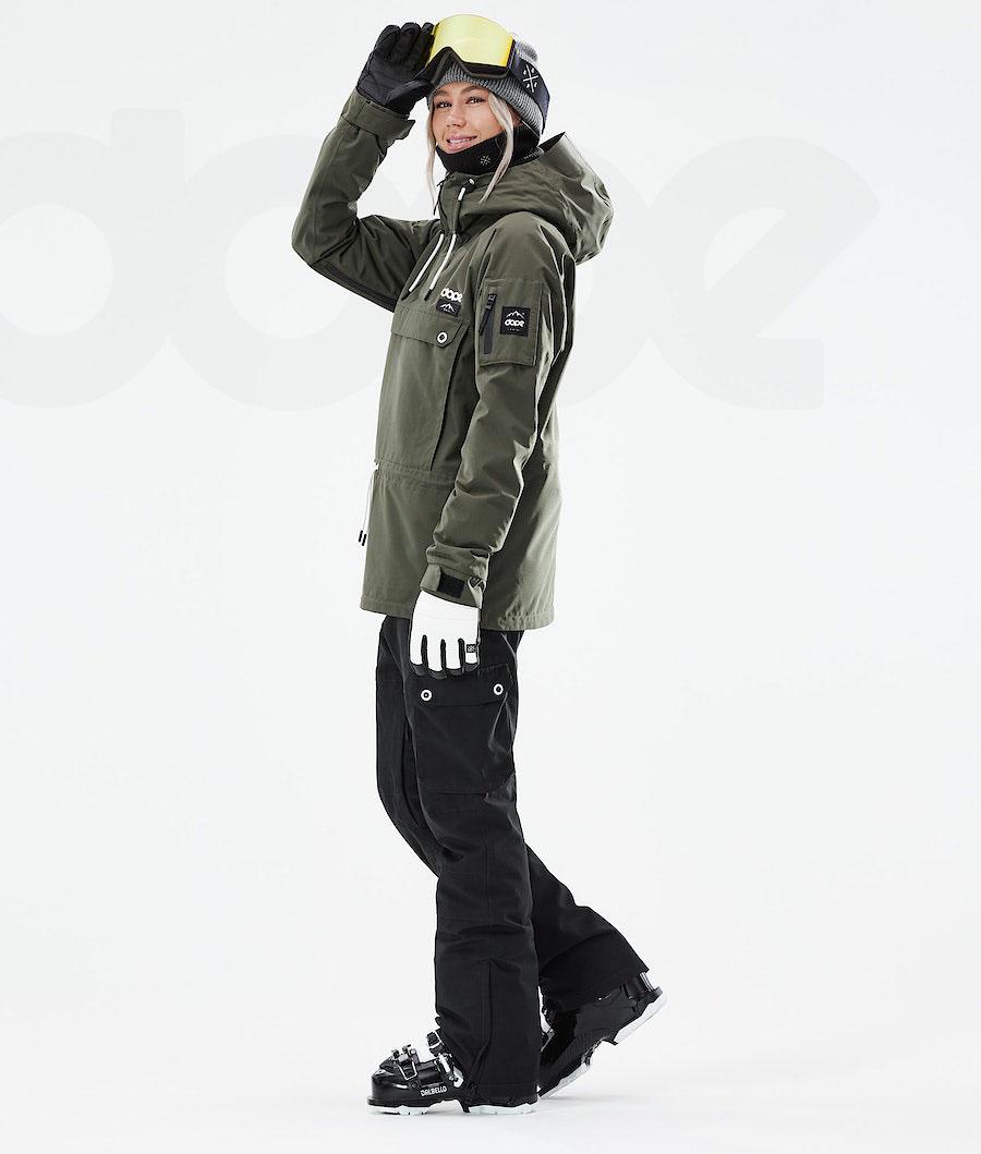 Olive / Green Women's Dope Annok W 2021 Ski Jackets | AURW3597