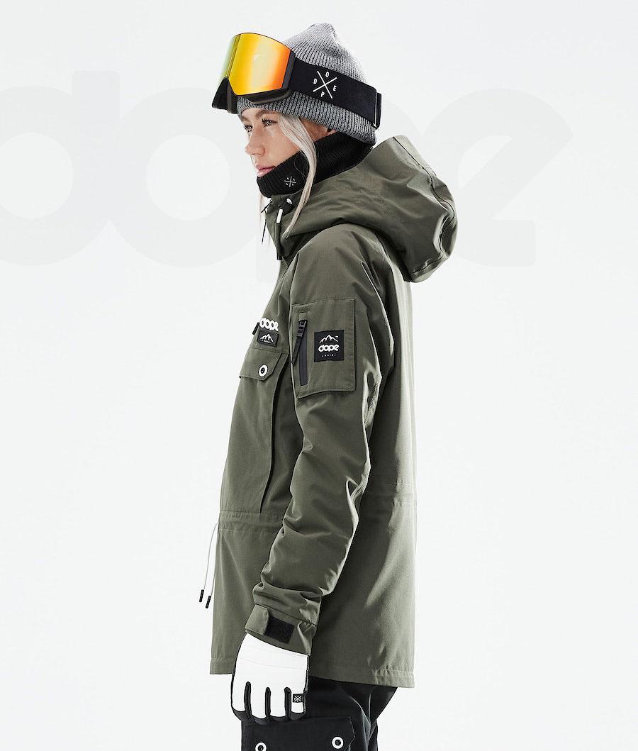 Olive / Green Women's Dope Annok W 2021 Ski Jackets | AURW3597