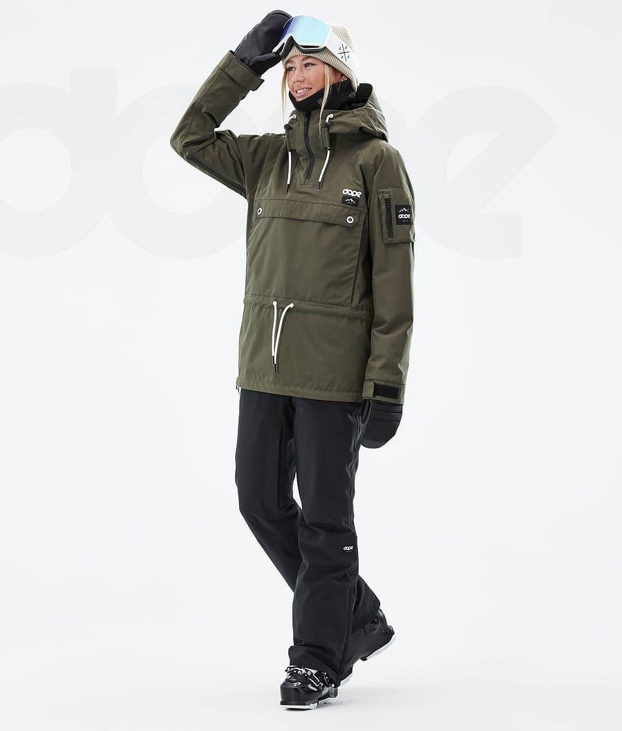 Olive / Green Women's Dope Annok W Ski Jackets | AUOR3592