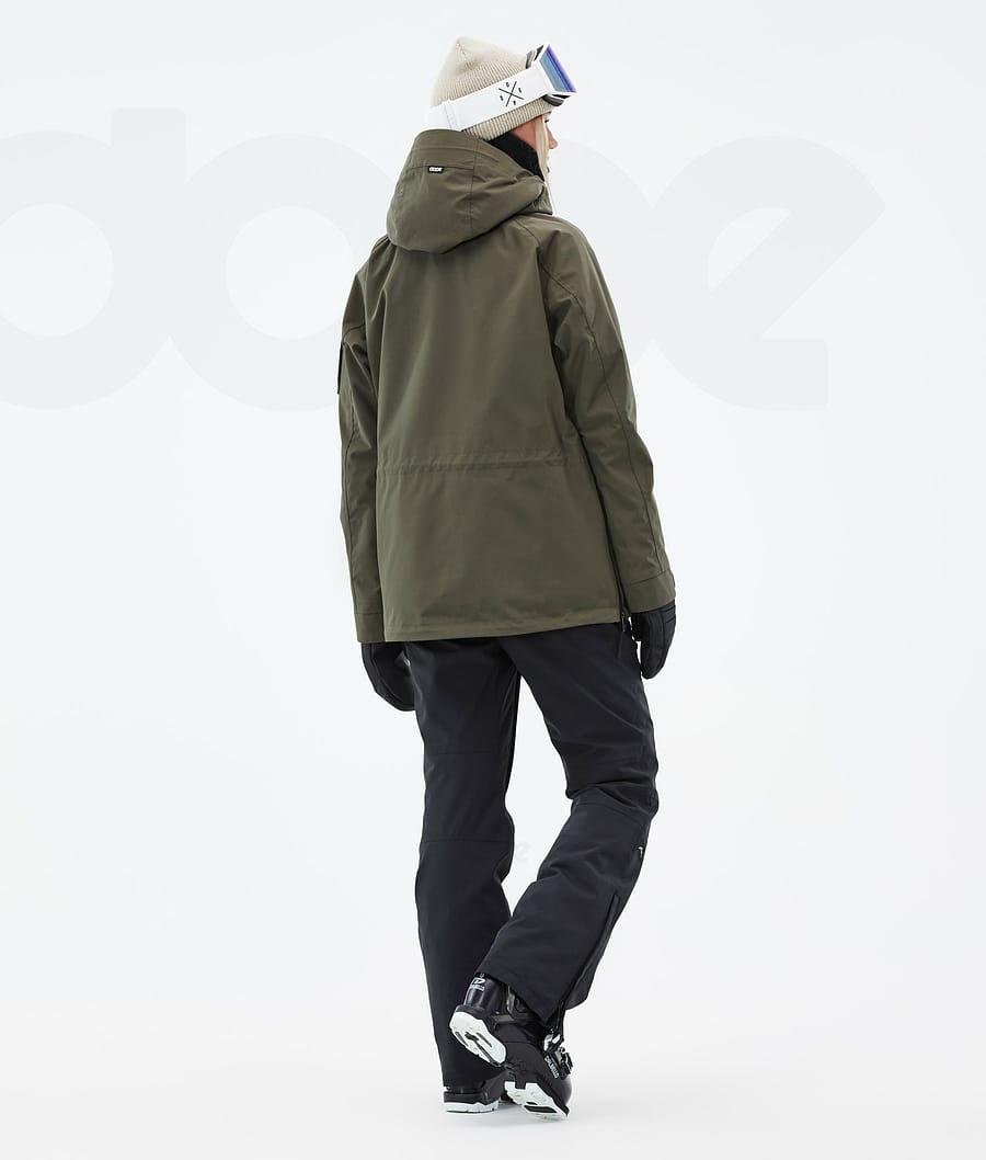 Olive / Green Women's Dope Annok W Ski Jackets | AUOR3592