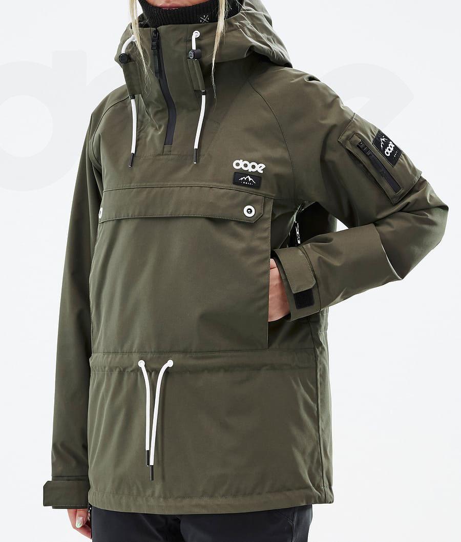 Olive / Green Women's Dope Annok W Ski Jackets | AUOR3592