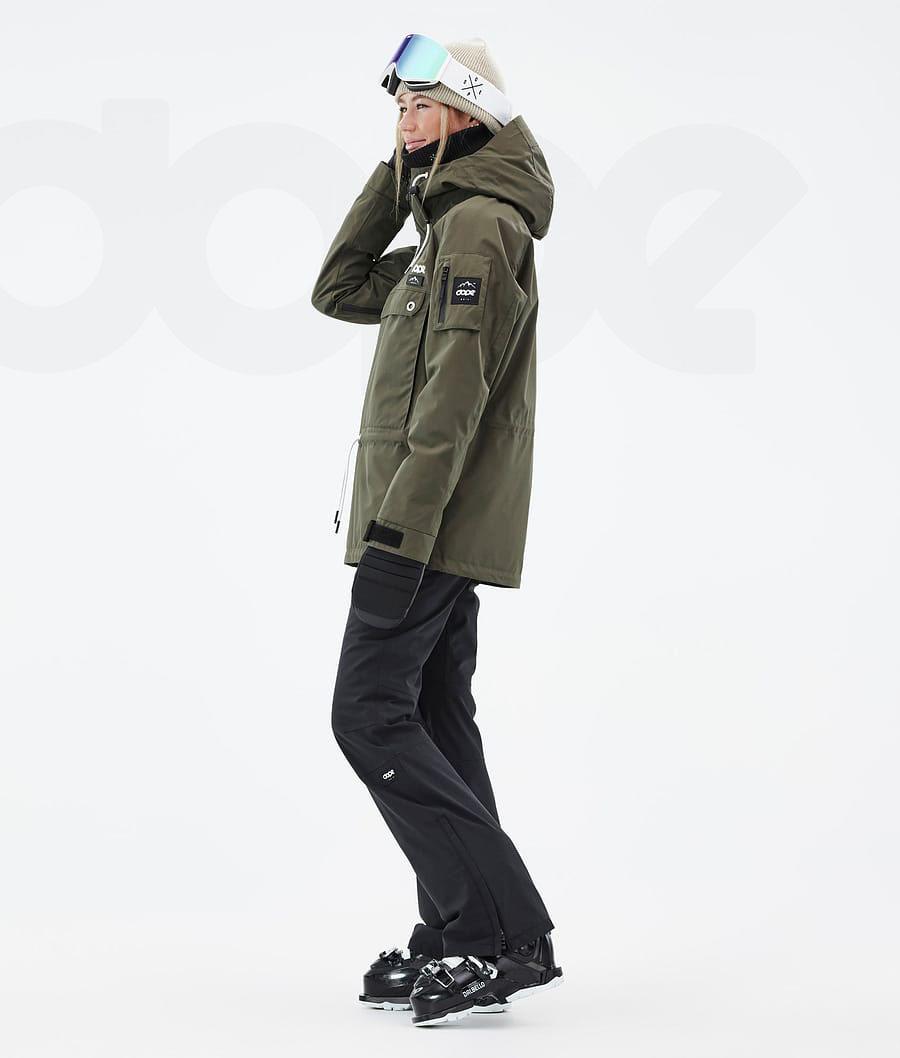 Olive / Green Women's Dope Annok W Ski Jackets | AUOR3592