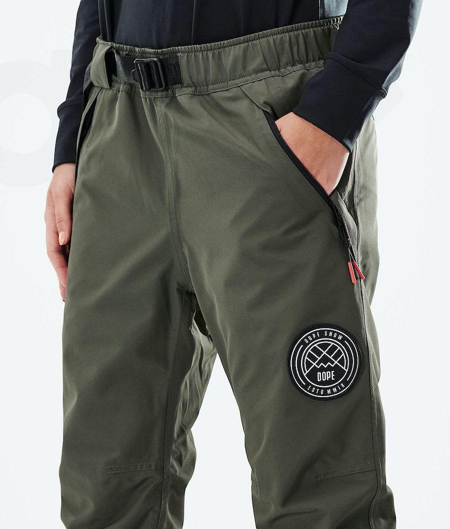 Olive / Green Women's Dope Blizzard W 2021 Ski Pants | AUPQ3312