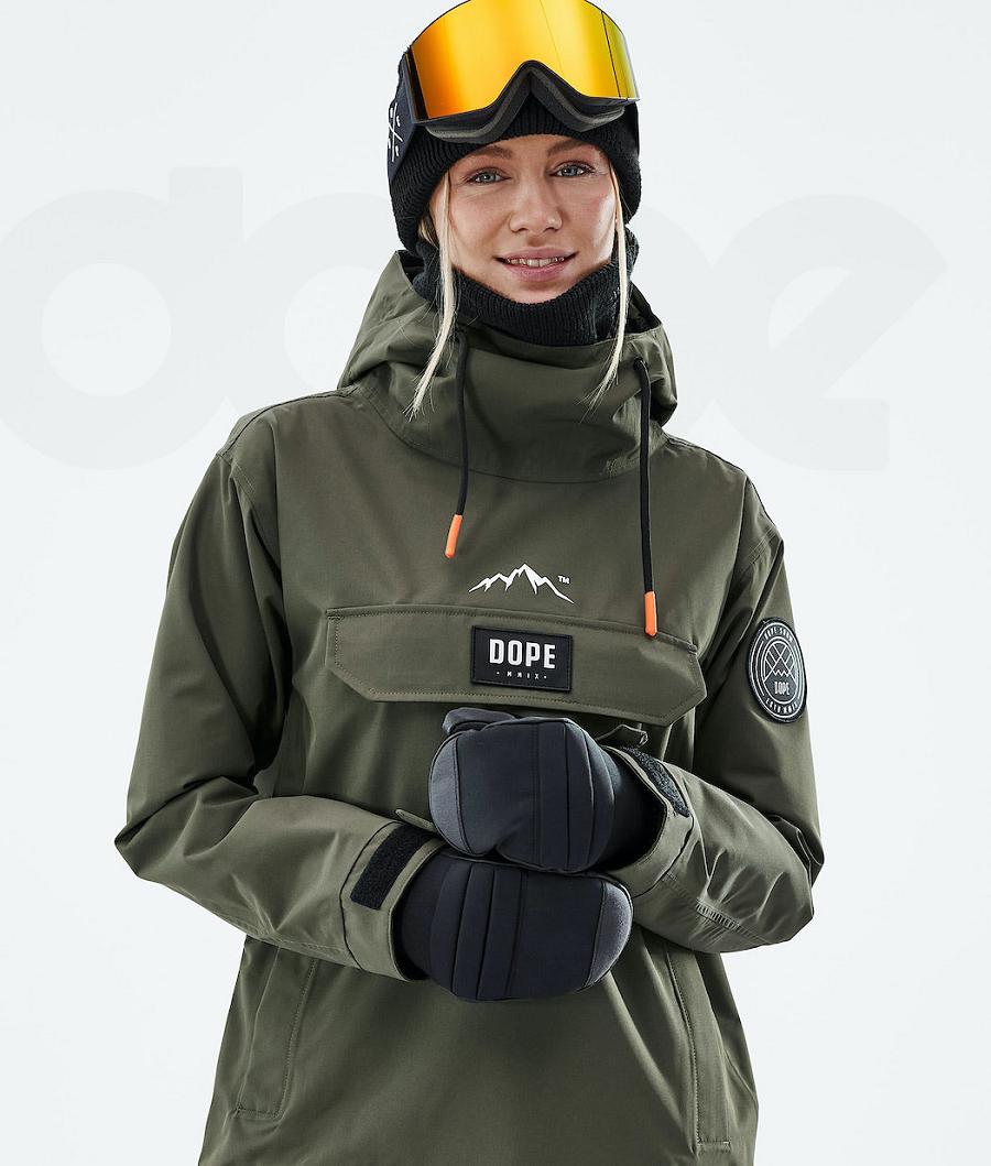 Olive / Green Women's Dope Blizzard W 2021 Ski Jackets | AUQZ3627