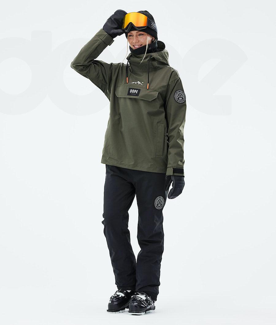 Olive / Green Women's Dope Blizzard W 2021 Ski Jackets | AUQZ3627