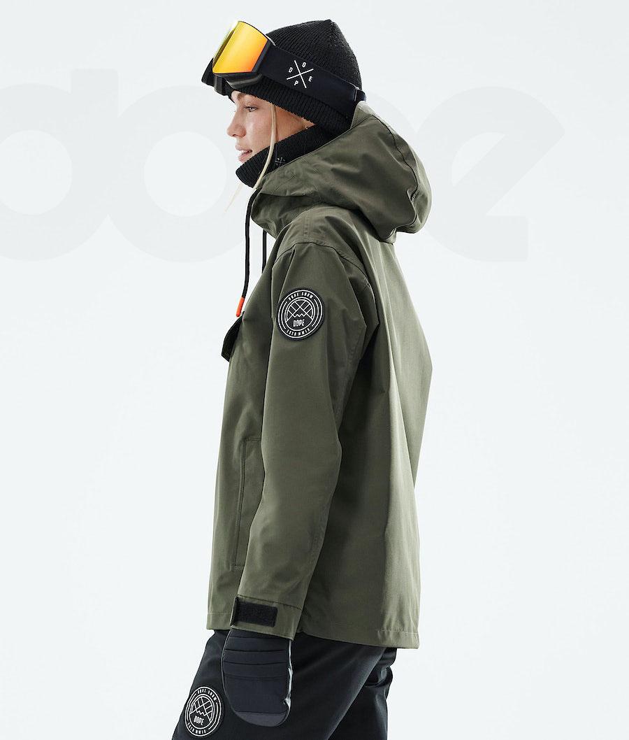 Olive / Green Women's Dope Blizzard W 2021 Ski Jackets | AUQZ3627