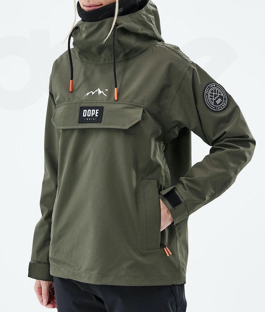 Olive / Green Women's Dope Blizzard W 2021 Ski Jackets | AUQZ3627