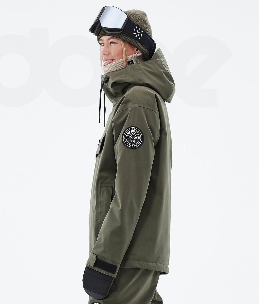 Olive / Green Women's Dope Blizzard W Ski Jackets | AUGL3613