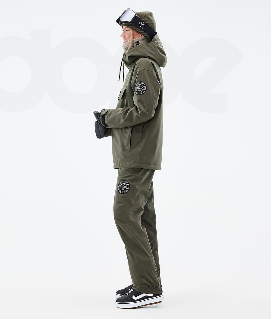 Olive / Green Women's Dope Blizzard W Snowboard Jackets | AUQZ3444