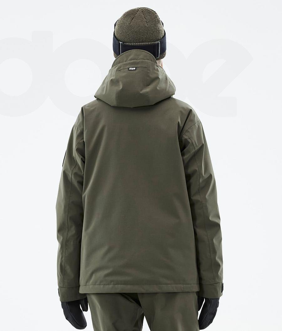 Olive / Green Women's Dope Blizzard W Snowboard Jackets | AUQZ3444