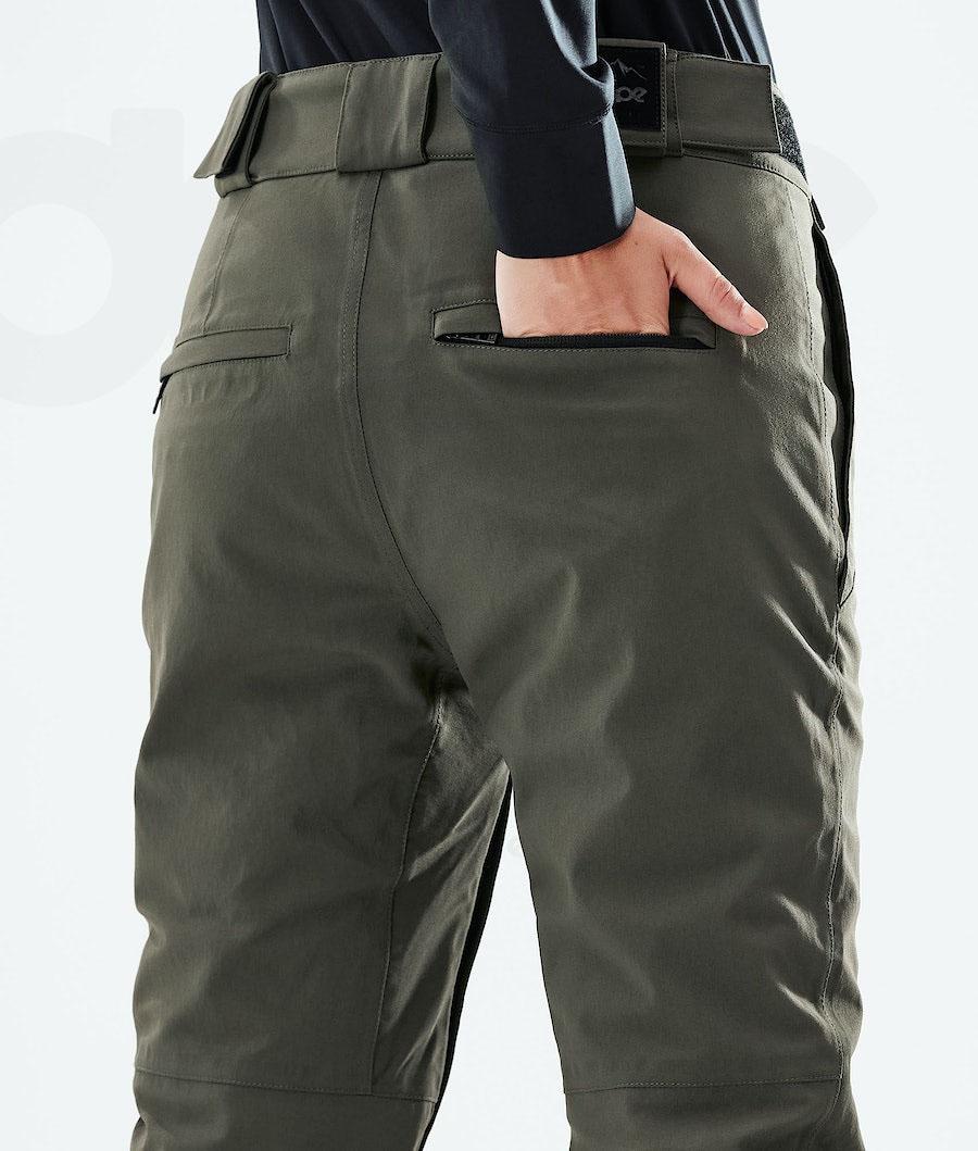 Olive / Green Women's Dope Con W 2021 Snowboard Pants | AUHK3261