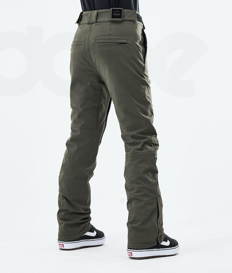 Olive / Green Women's Dope Con W 2021 Snowboard Pants | AUHK3261