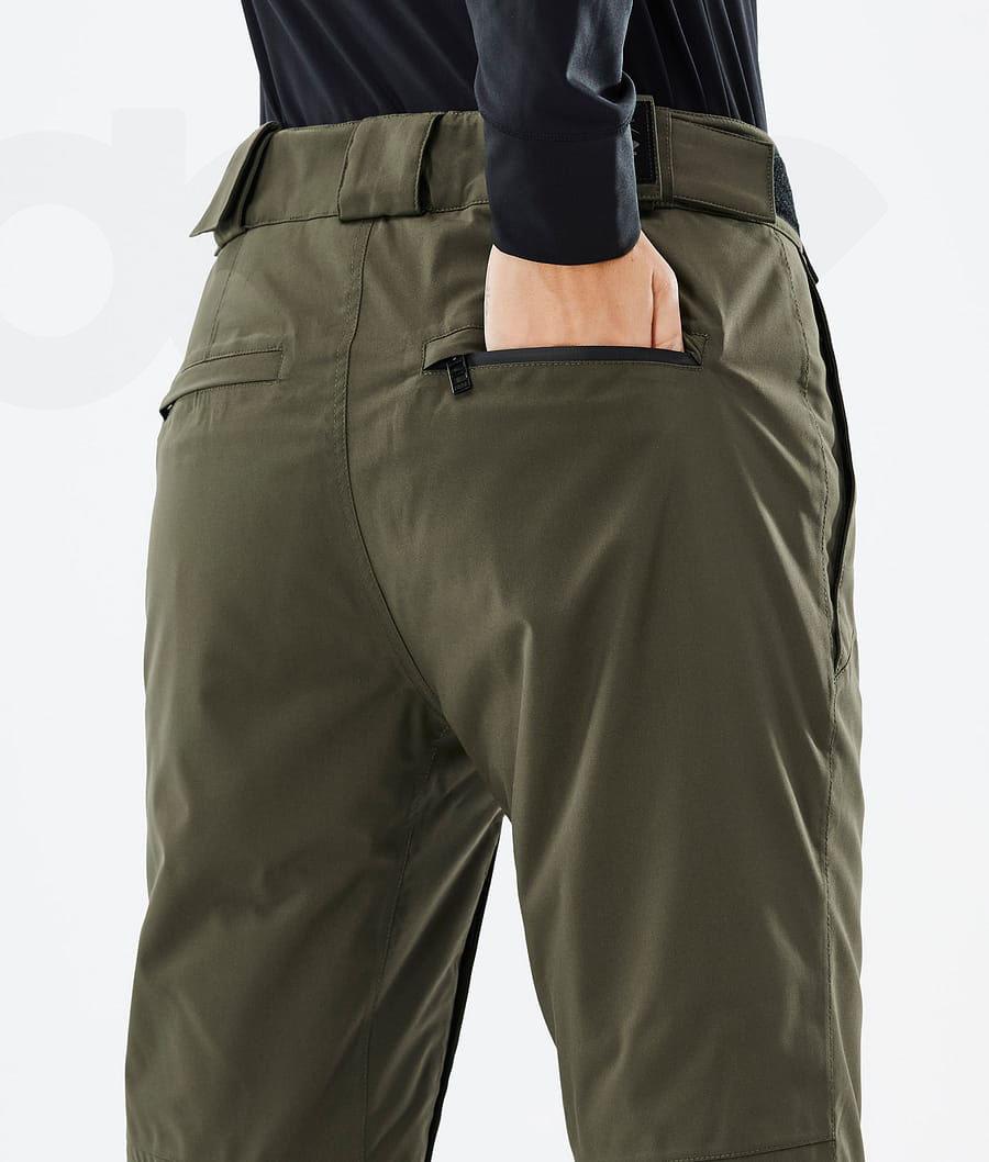 Olive / Green Women's Dope Con W Snowboard Pants | AUCE3255