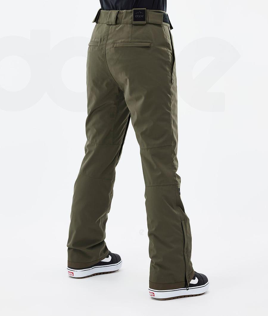 Olive / Green Women's Dope Con W Snowboard Pants | AUCE3255