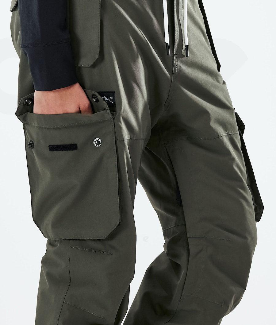 Olive / Green Women's Dope Iconic W 2021 Ski Pants | AUWY3347