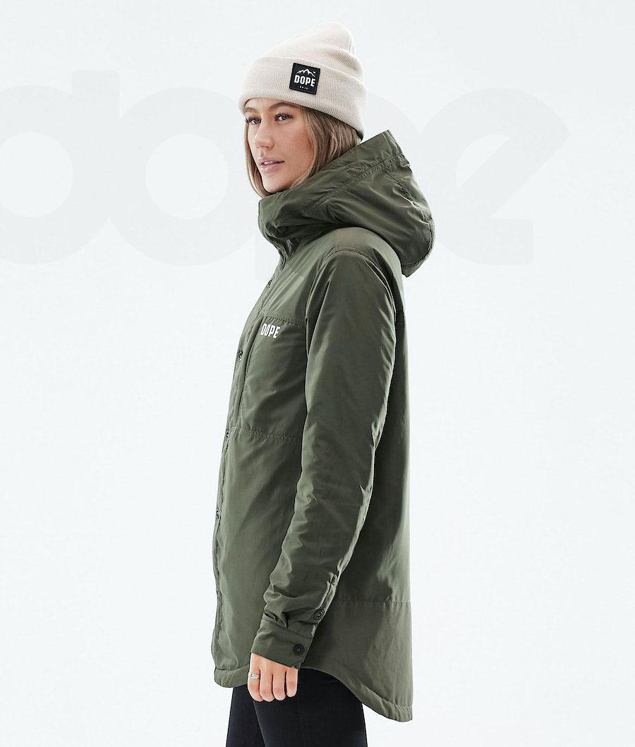 Olive / Green Women's Dope Insulated W Outdoor Jackets | AUPQ3740