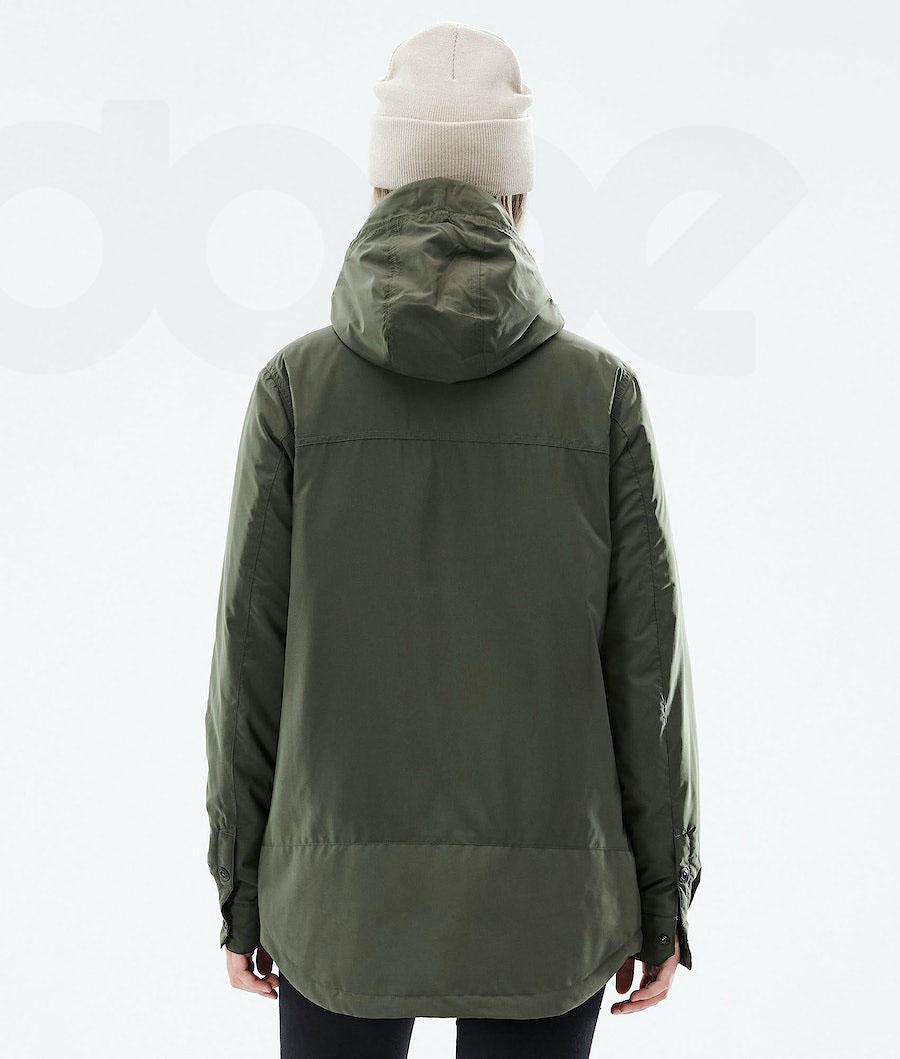 Olive / Green Women's Dope Insulated W Outdoor Jackets | AUPQ3740