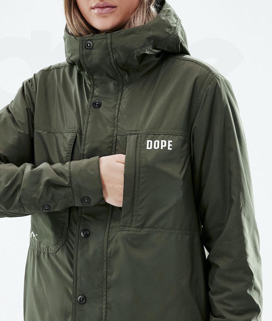 Olive / Green Women's Dope Insulated W Outdoor Jackets | AUPQ3740