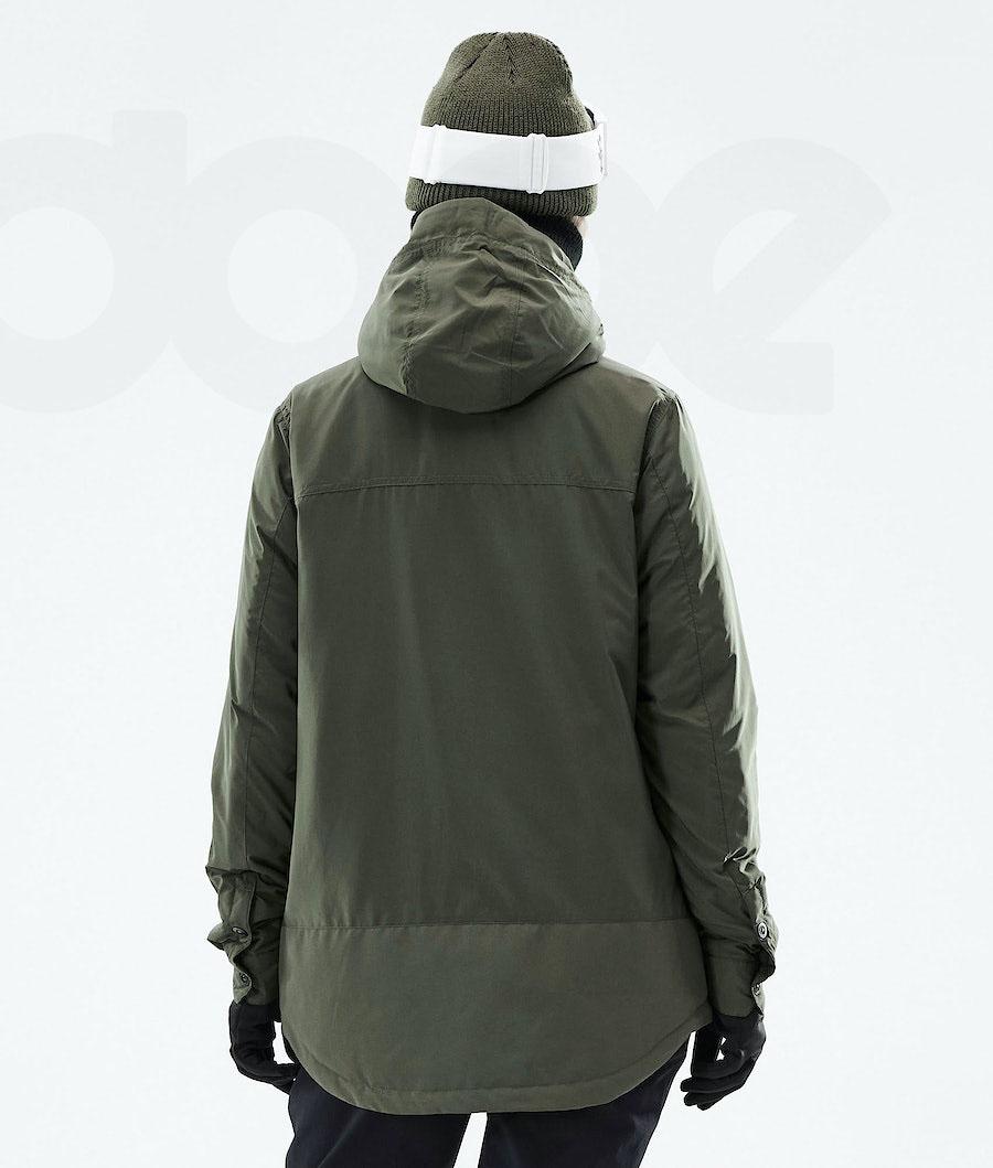 Olive / Green Women's Dope Insulated W Ski Jackets | AUCE3657