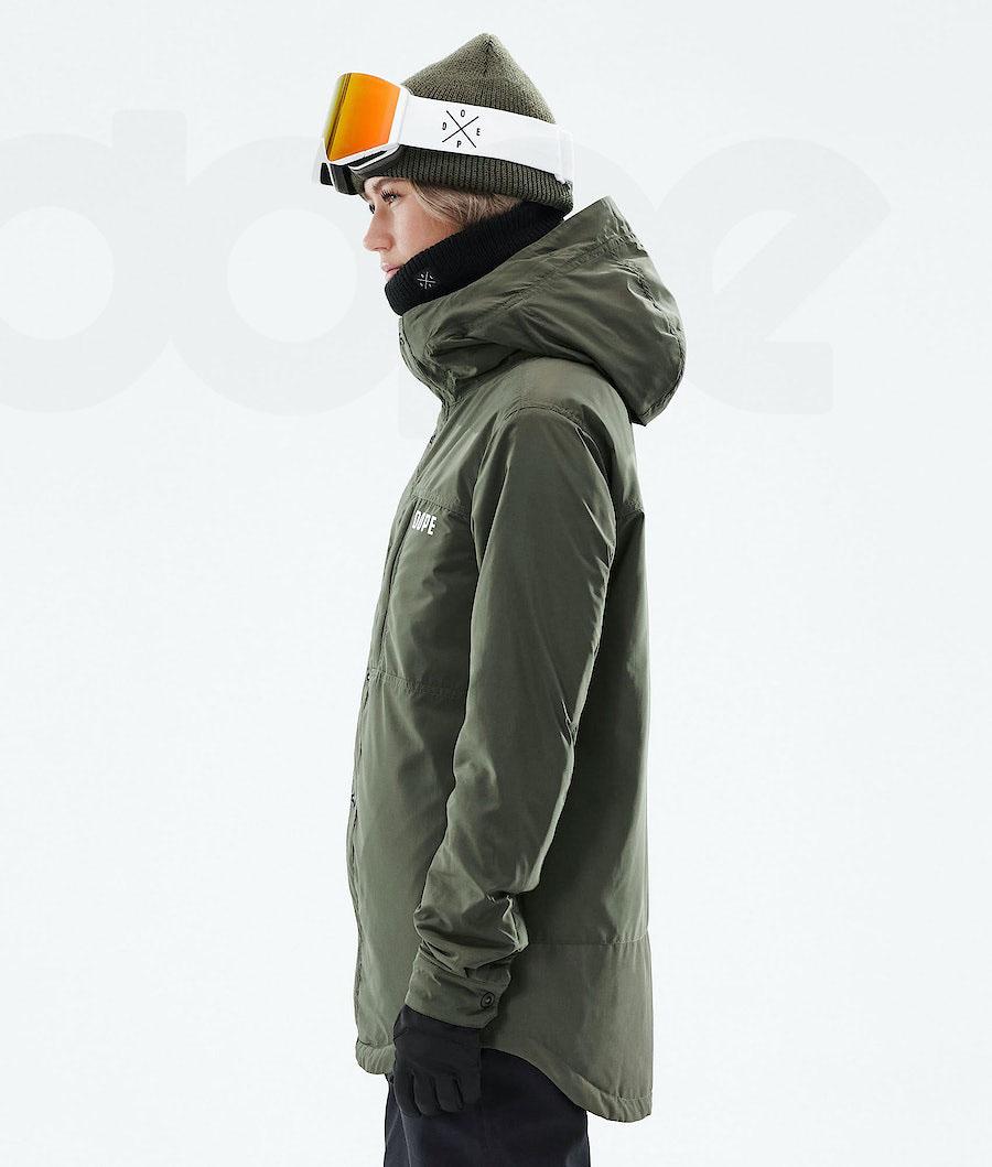 Olive / Green Women's Dope Insulated W Ski Jackets | AUCE3657