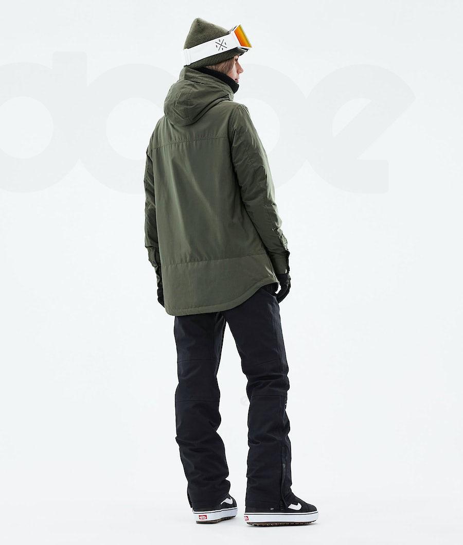 Olive / Green Women's Dope Insulated W Snowboard Jackets | AUPQ3487