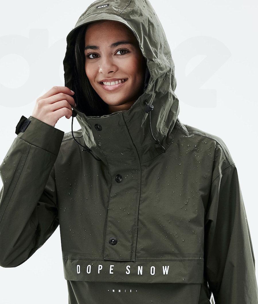 Olive / Green Women's Dope Legacy Light W Outdoor Jackets | AUSO3745