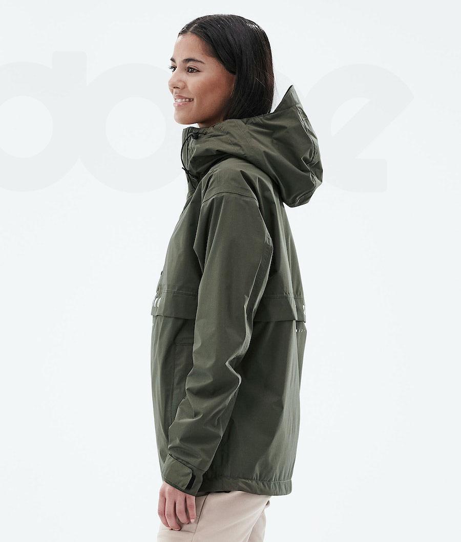 Olive / Green Women's Dope Legacy Light W Outdoor Jackets | AUSO3745