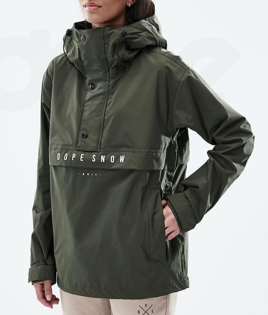 Olive / Green Women's Dope Legacy Light W Outdoor Jackets | AUSO3745