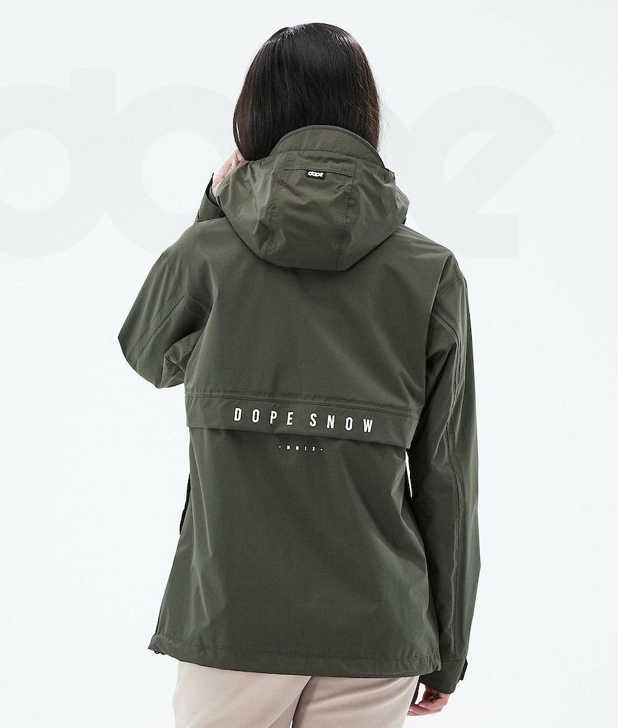 Olive / Green Women's Dope Legacy Light W Outdoor Jackets | AUSO3745