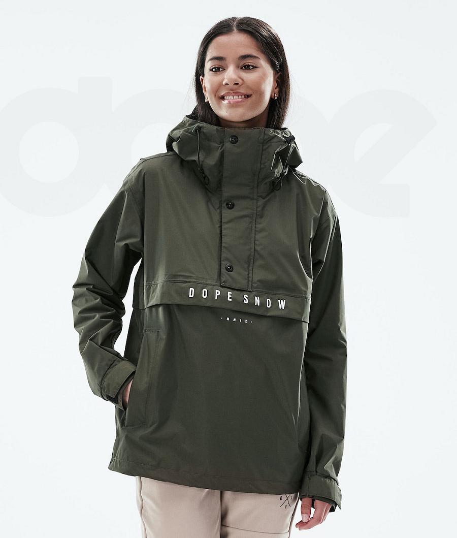 Olive / Green Women\'s Dope Legacy Light W Outdoor Jackets | AUSO3745