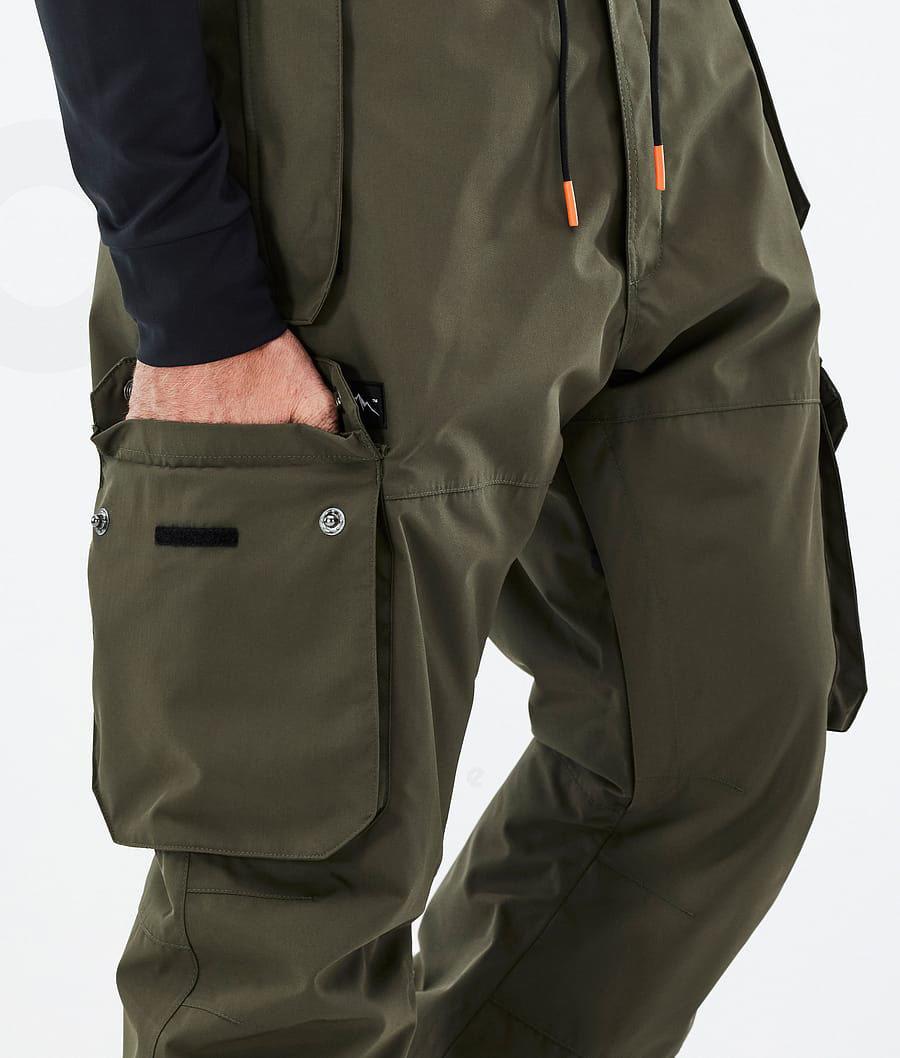 Olive Men's Dope Iconic Ski Pants | AUNB2640