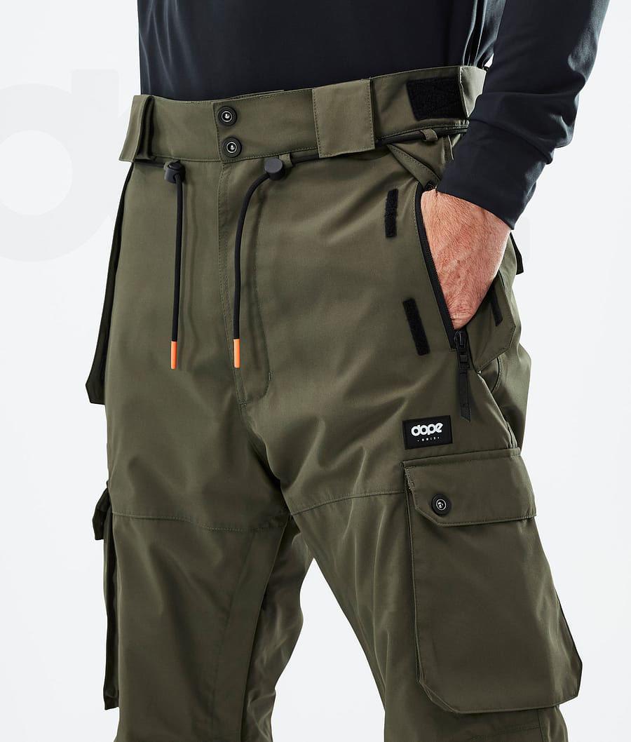 Olive Men's Dope Iconic Ski Pants | AUNB2640