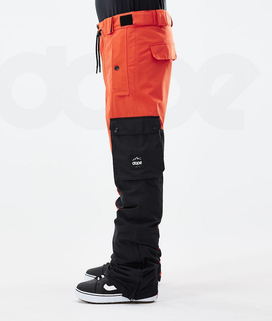 Orange / Black Men's Dope Adept 2021 Snowboard Pants | AUVD2537