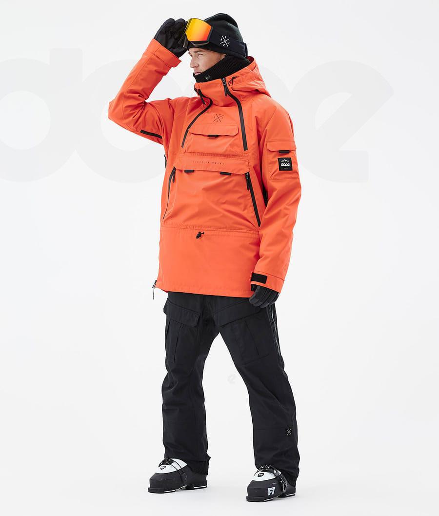 Orange Men's Dope Akin Ski Jackets | AUDN2883