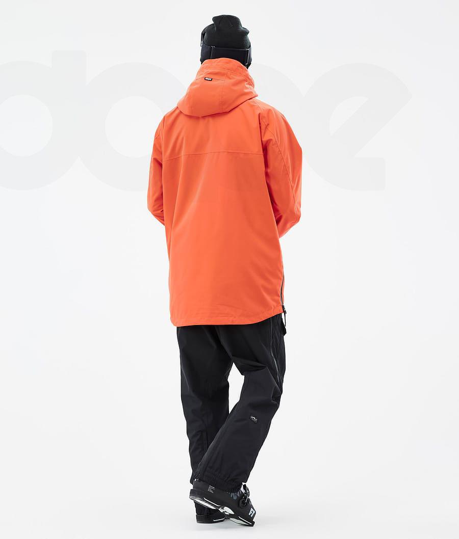 Orange Men's Dope Akin Ski Jackets | AUDN2883