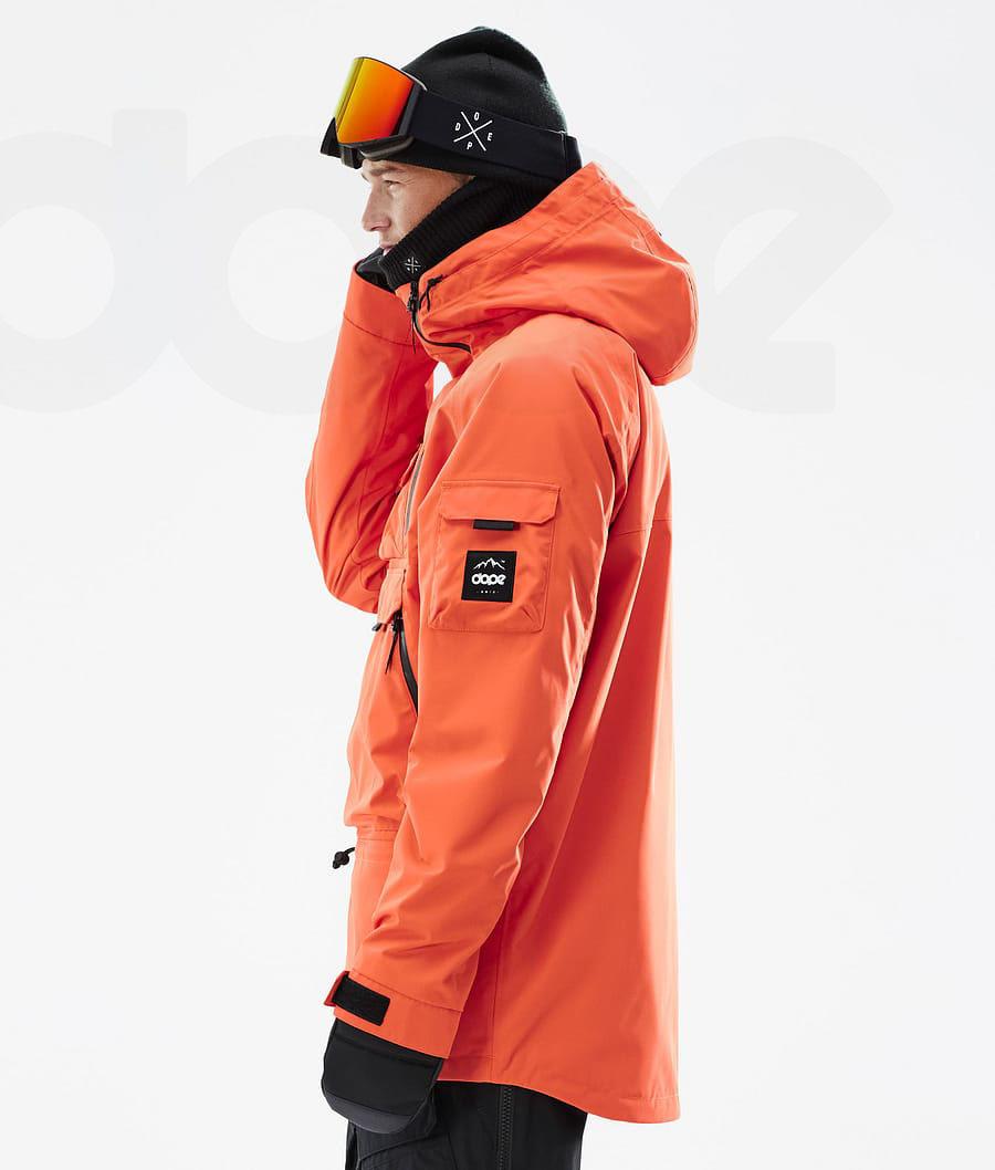 Orange Men's Dope Akin Ski Jackets | AUDN2883