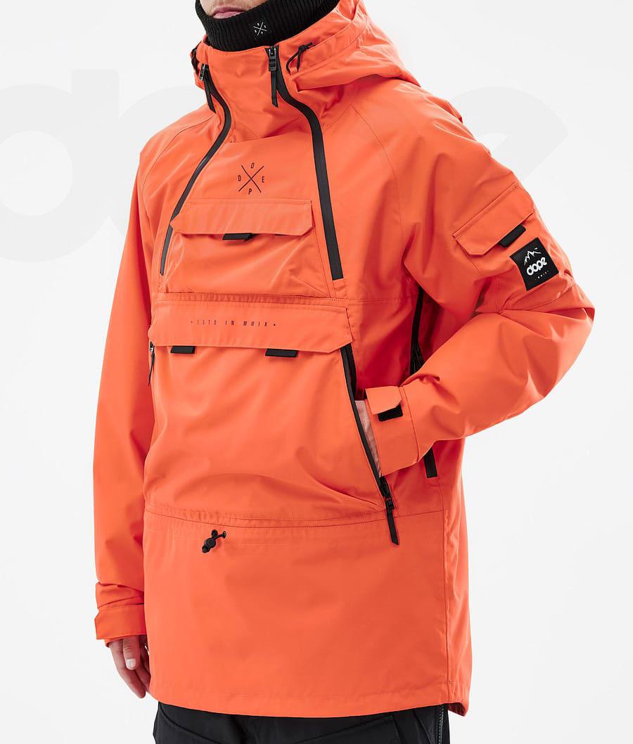 Orange Men's Dope Akin Ski Jackets | AUDN2883