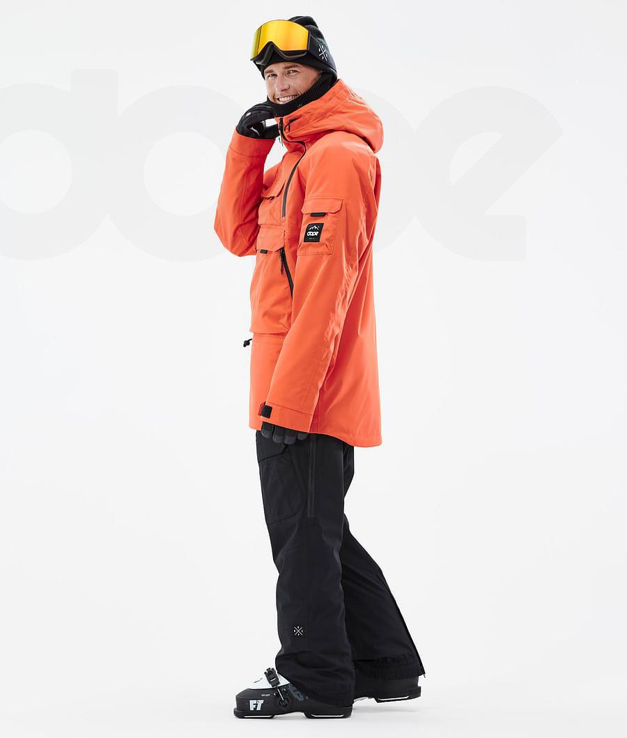 Orange Men's Dope Akin Ski Jackets | AUDN2883