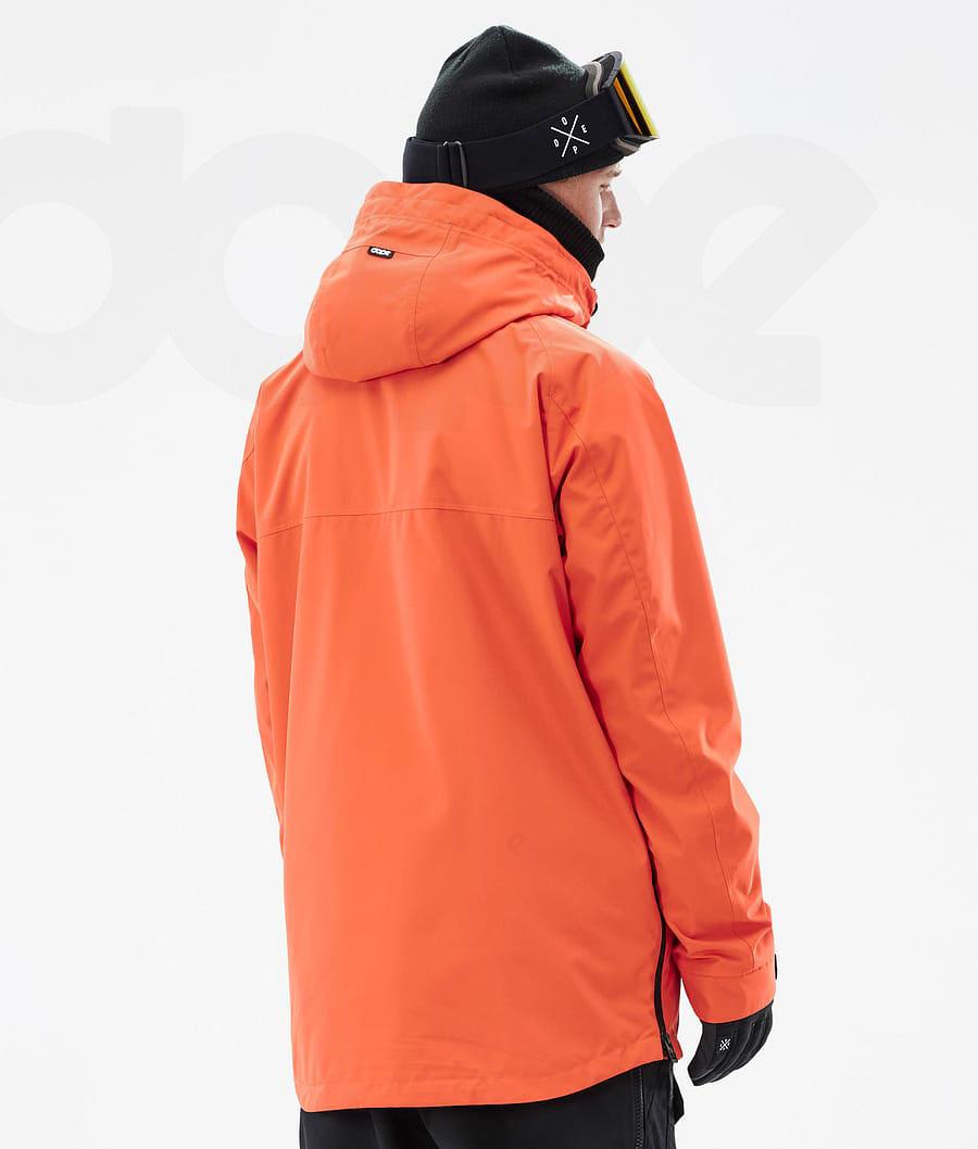 Orange Men's Dope Akin Ski Jackets | AUDN2883