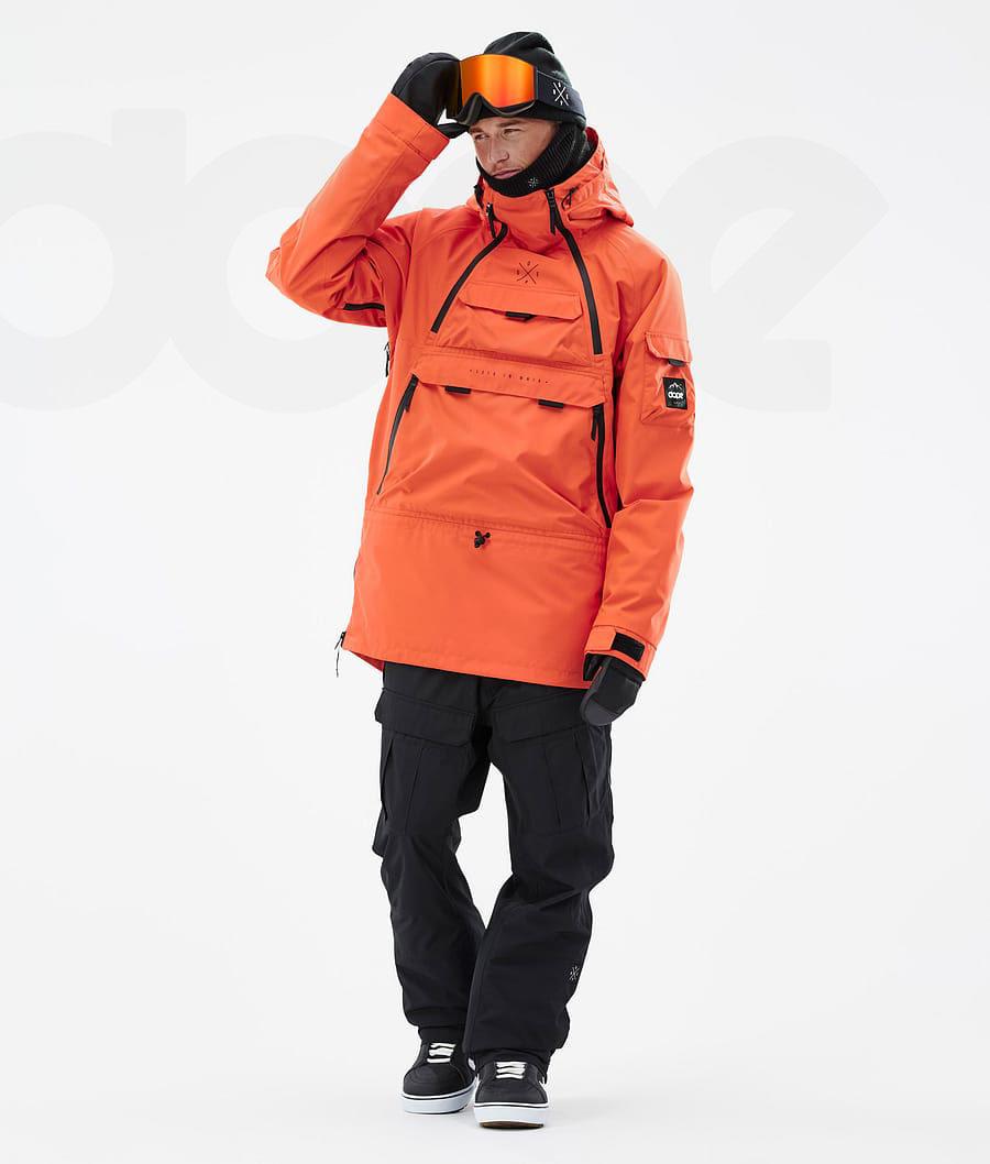 Orange Men's Dope Akin Snowboard Jackets | AUZG2734