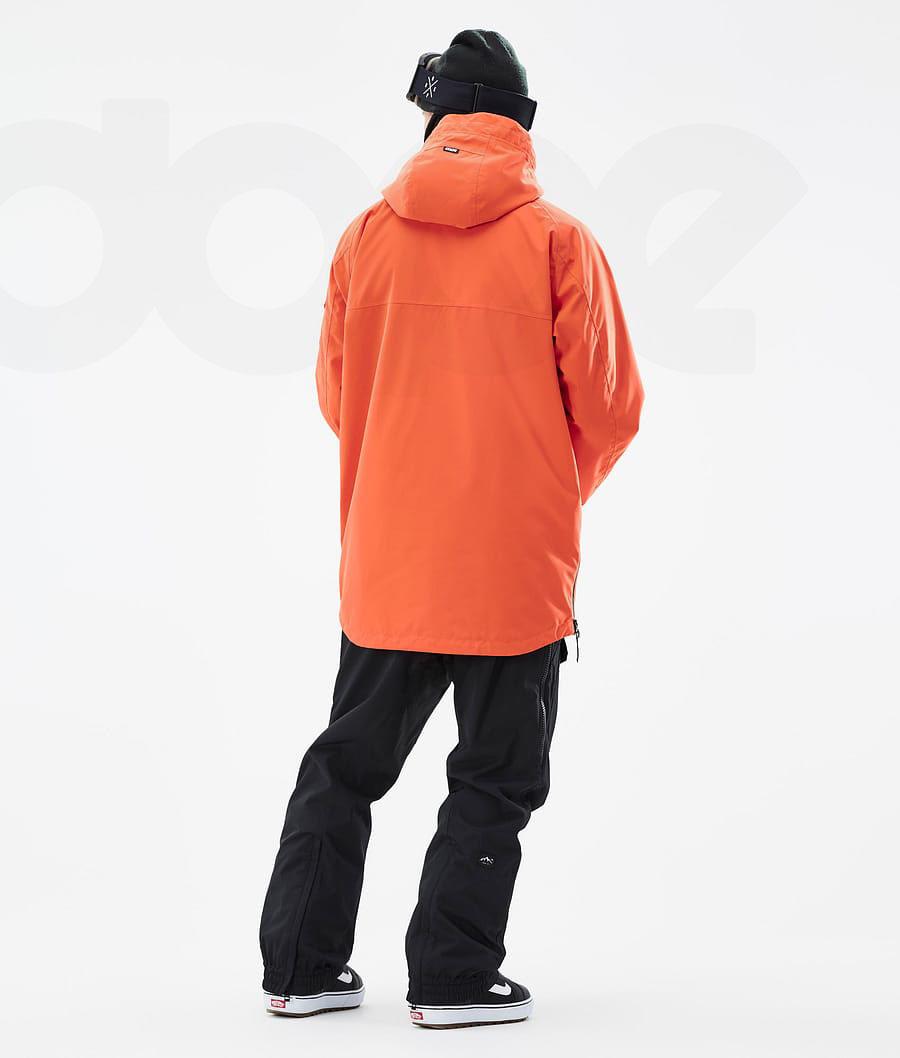 Orange Men's Dope Akin Snowboard Jackets | AUZG2734