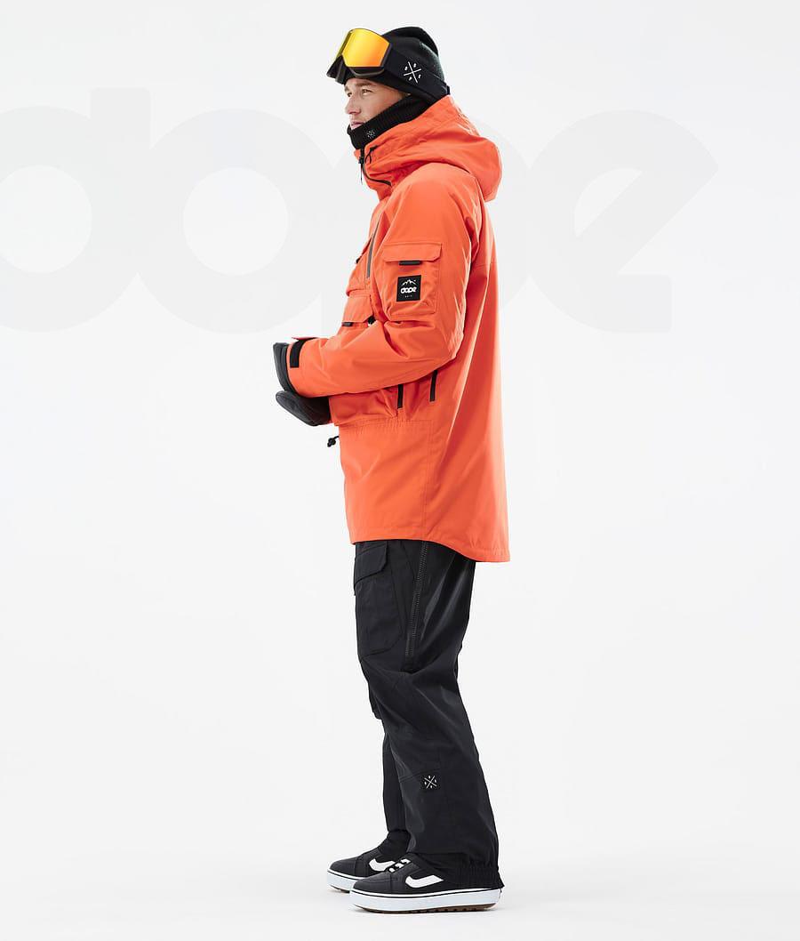 Orange Men's Dope Akin Snowboard Jackets | AUZG2734