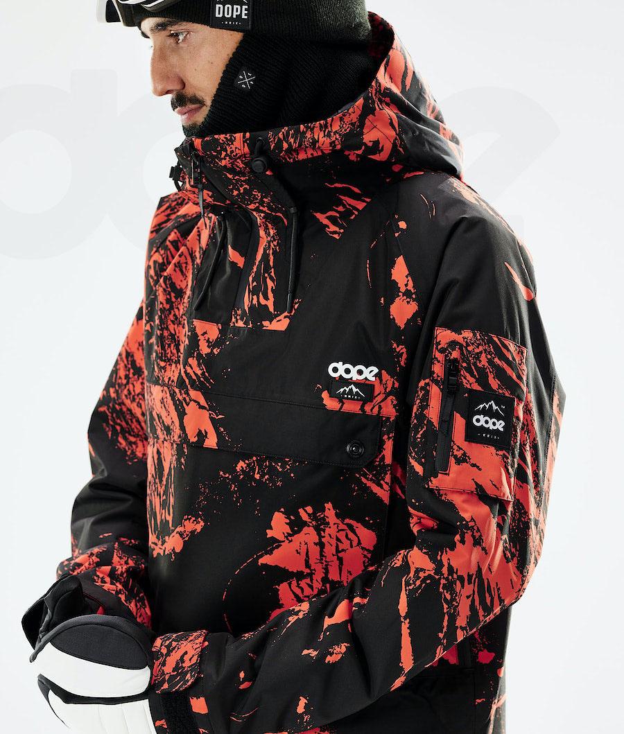 Orange Men's Dope Annok 2021 Paint Ski Jackets | AUMA2896