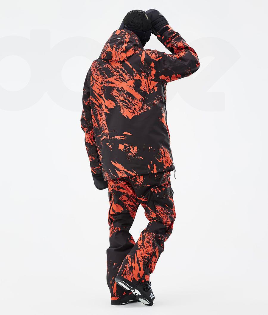 Orange Men's Dope Annok Paint Ski Jackets | AUBC2898