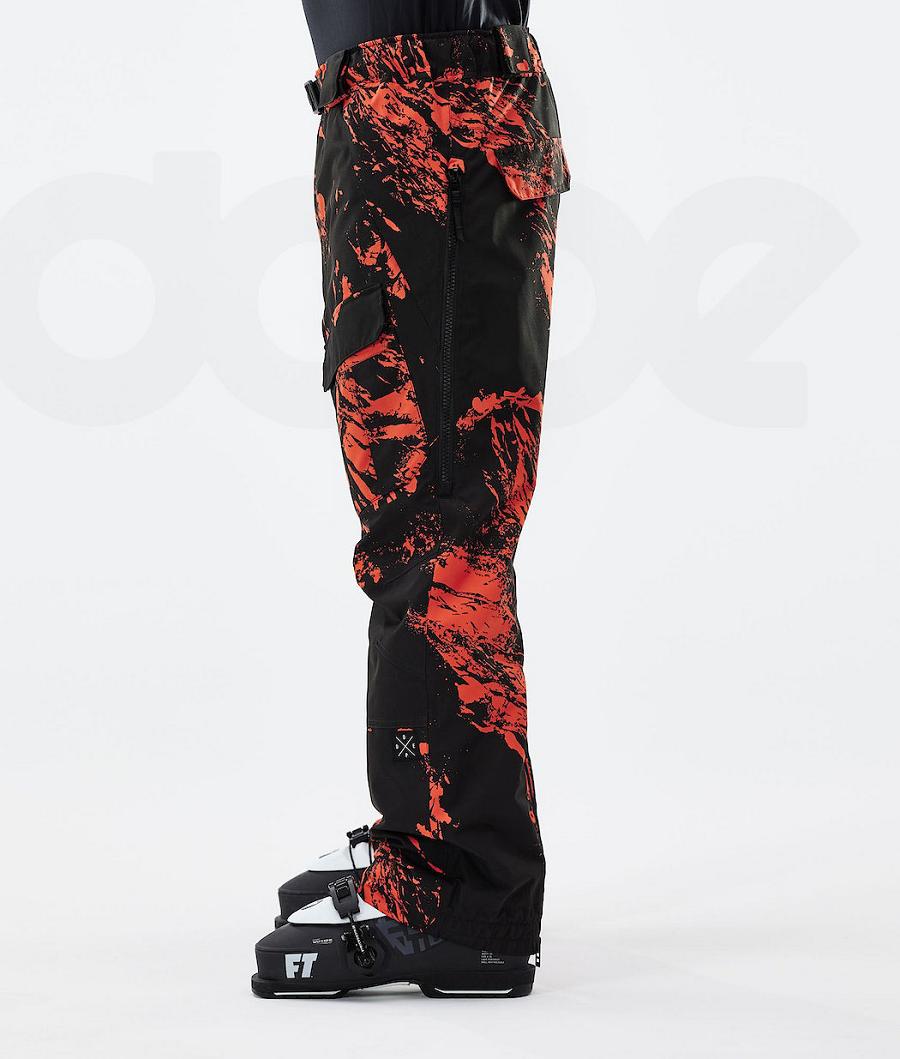 Orange Men's Dope Antek 2021 Paint Ski Pants | AUBC2614